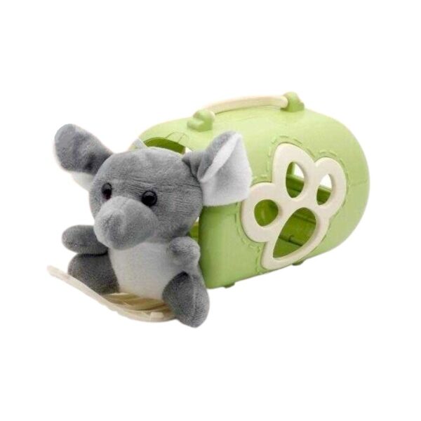 Λούτρινο ελεφαντάκι με τσάντα μεταφοράς και αξεσουάρ - 2F626-F - 215596