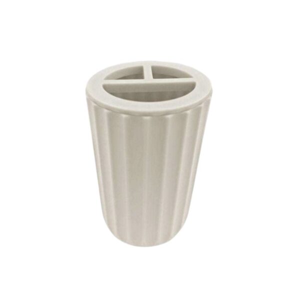 Θήκες οδοντόβουρτσας πλαστικές σε σετ 5Χ - Beige - 21560