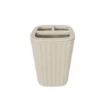 Θήκες οδοντόβουρτσας πλαστικές σε σετ 5Χ - Beige - 21566