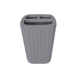 Θήκες οδοντόβουρτσας πλαστικές σε σετ 5Χ - Grey - 21602