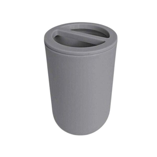 Θήκες οδοντόβουρτσας πλαστικές σε σετ 5Χ - Grey - 21608