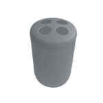 Θήκες οδοντόβουρτσας πλαστικές σε σετ 5Χ - Grey - 21614