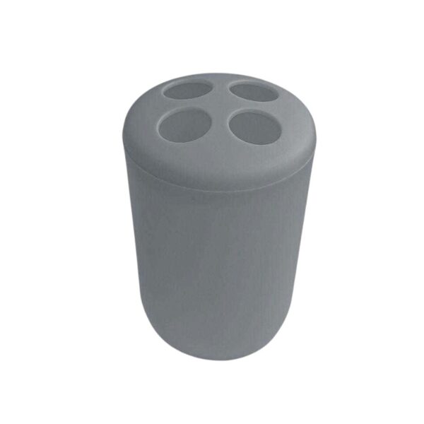 Θήκες οδοντόβουρτσας πλαστικές σε σετ 5Χ - Grey - 21614