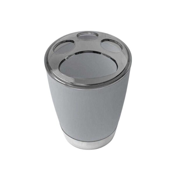 Θήκες οδοντόβουρτσας πλαστικές σε σετ 5Χ - Grey - 21620