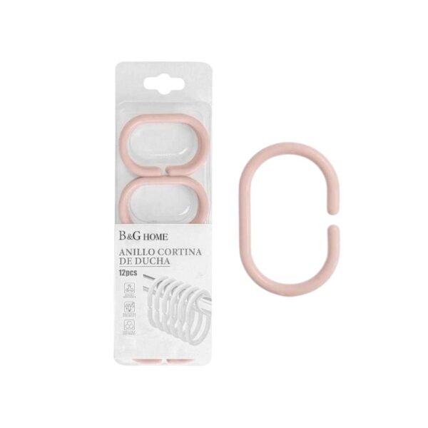 Κρίκοι κουρτίνας μπάνιου - Light Pink - 21659