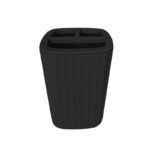 Θήκες οδοντόβουρτσας πλαστικές σε σετ 5Χ - Black - 21782
