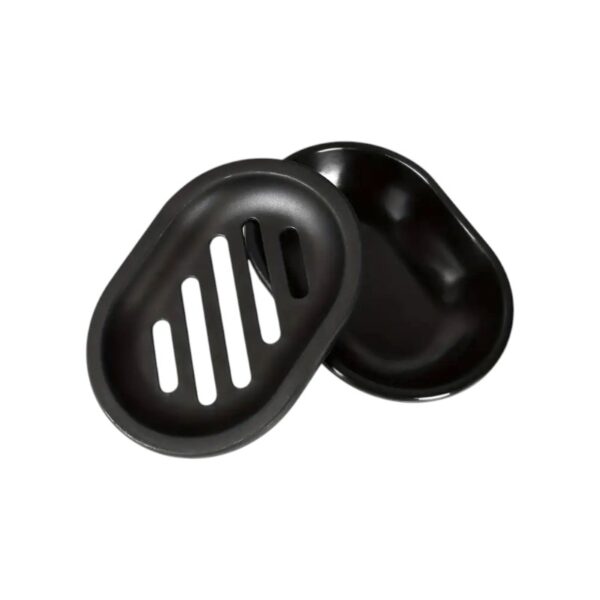 Σαπουνοθήκες μπάνιου πλαστικές - Σετ 9pcs - Black - 21796
