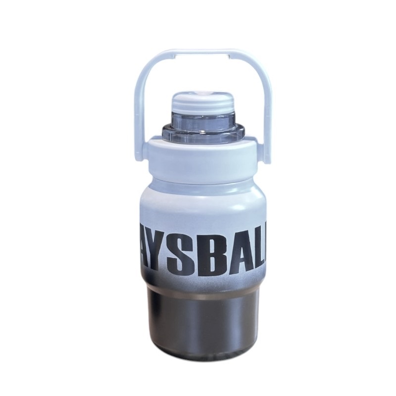 219514-3 Φορητό παγούρι-θερμός - 450ml - 219514 - White/Black - Image 1