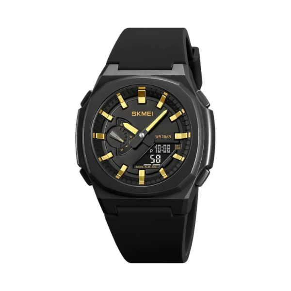 Ψηφιακό/αναλογικό ρολόι χειρός – Skmei - 2091 - Gold/Black screen