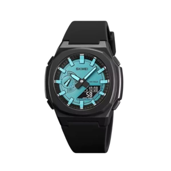 Ψηφιακό/αναλογικό ρολόι χειρός – Skmei - 2091 - Light Blue/Black screen
