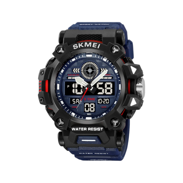 Ψηφιακό/αναλογικό ρολόι χειρός - 2226 - Blue