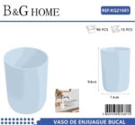 Θήκες οδοντόβουρτσας πλαστικές σε σετ 5Χ - Light Blue - 21681 - Image 2