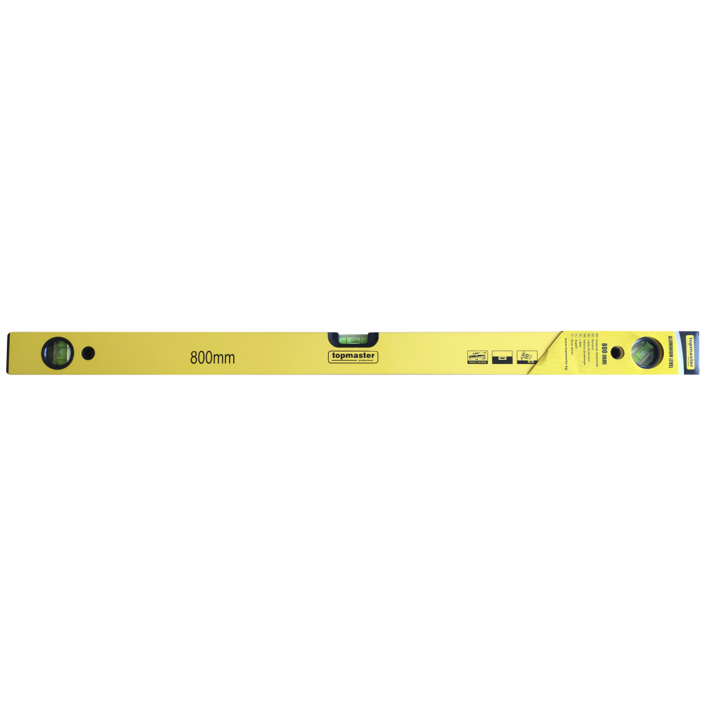 270803 TOP MASTER Αλφάδι αλουμινίου 80cm με 3 μάτια 270803 - Image 1