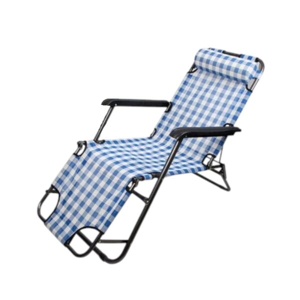 Πτυσσόμενη καρέκλα - ξαπλώστρα παραλίας - 1235 - 270935 - Blue/White