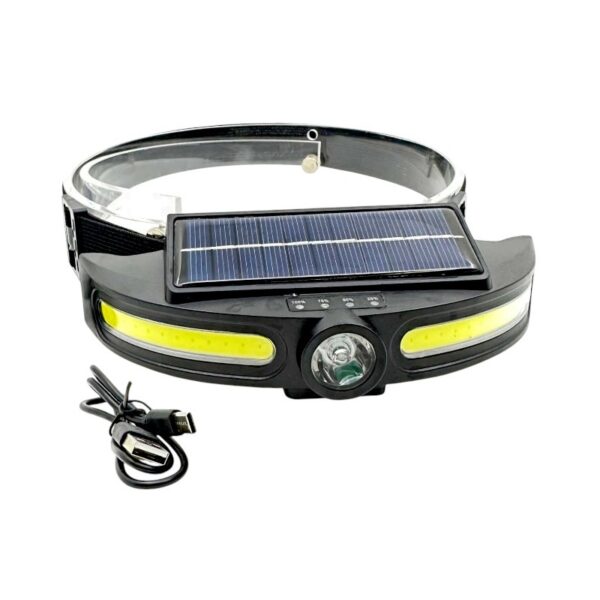 Ηλιακός φακός κεφαλής LED με πάνελ - JS921 - 279306