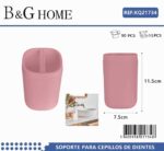 Θήκες οδοντόβουρτσας πλαστικές σε σετ 5Χ - Pink - 21734 - Image 2