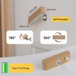 Επαναφορτιζόμενο επιτοίχιο φωτιστικό LED με μαγνητική βάση - 285179 - Dark Brown - Image 2