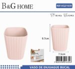 Θήκες οδοντόβουρτσας πλαστικές σε σετ 5Χ - Light Pink - 21639 - Image 2