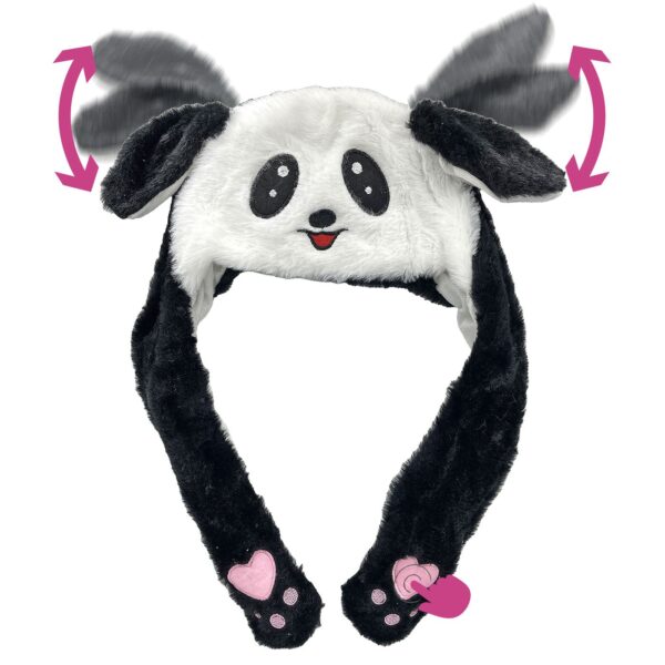 Σκούφος Panda με Αυτιά και Κίνηση 50x35cm Carnavalista 232411