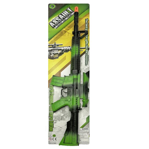 Όπλο Σπινθηροβόλο Πρασινόμαυρο με Διόπτρα 64x16cm Carnavalista 232435