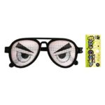 Γυαλιά Οβάλ Ζωγραφισμένα Μάτια 14x5cm Carnavalista 23592 - Image 2