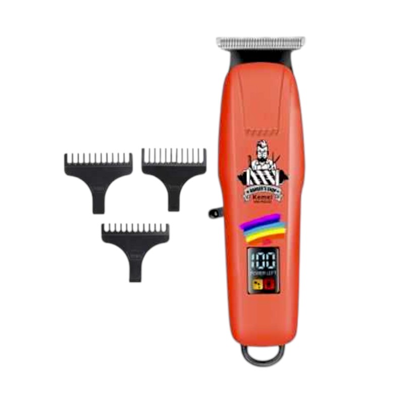 302327-1-1 Κουρευτική μηχανή & trimmer - Barber - KM-232 - Kemei - Red - Image 1