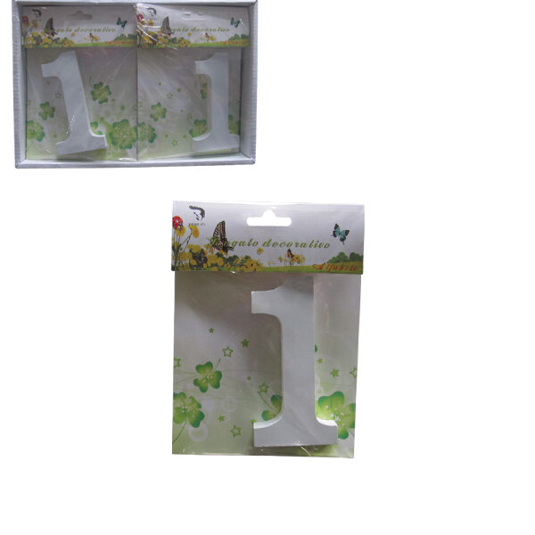 Ξύλινος αριθμός χειροτεχνίας "1"-ένα