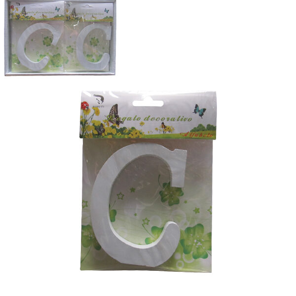 Ξύλινο γράμμα χειροτεχνίας "C"