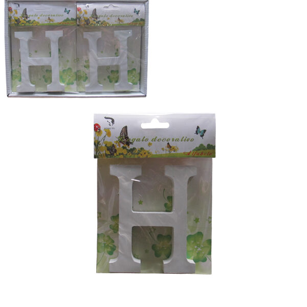 Ξύλινο γράμμα χειροτεχνίας "H"