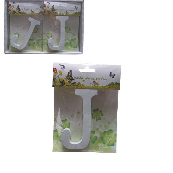 Ξύλινο γράμμα χειροτεχνίας "J"