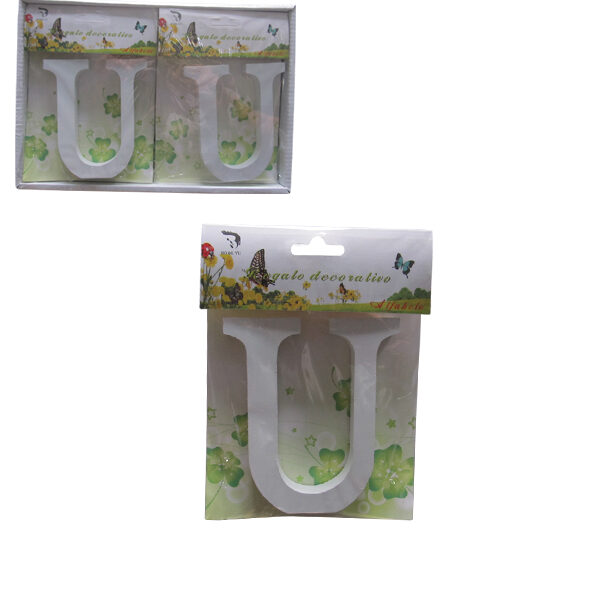 Ξύλινο γράμμα χειροτεχνίας "U"