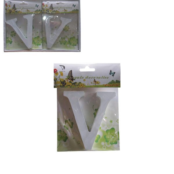 Ξύλινο γράμμα χειροτεχνίας "V"