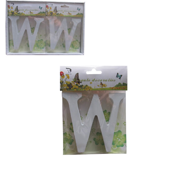 Ξύλινο γράμμα χειροτεχνίας "W"