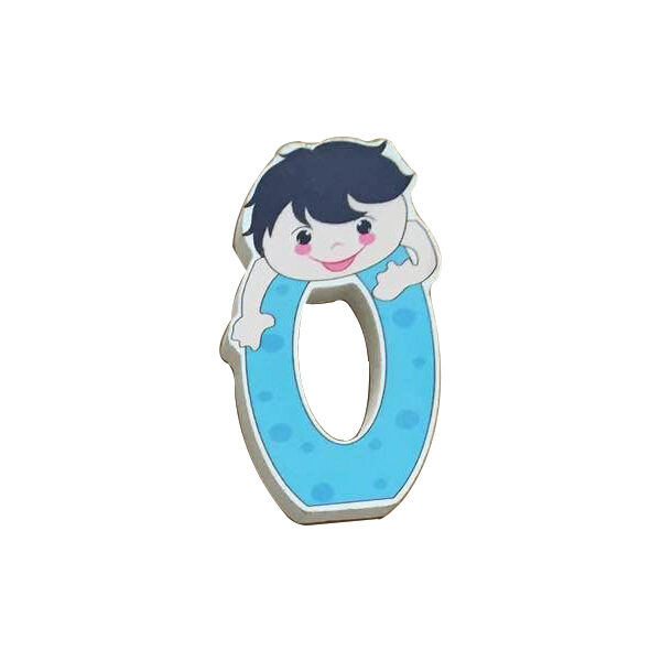 Ξύλινος αριθμός αγόρι "0"-μηδέν