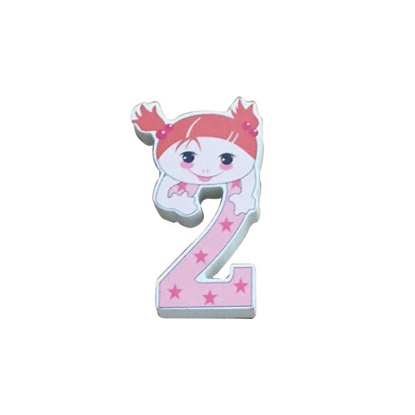 Ξύλινος αριθμός κορίτσι “2”-δύο