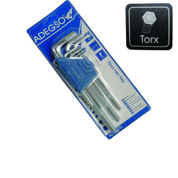 Σετ 9 κλειδιά άλεν Τ10-Τ50