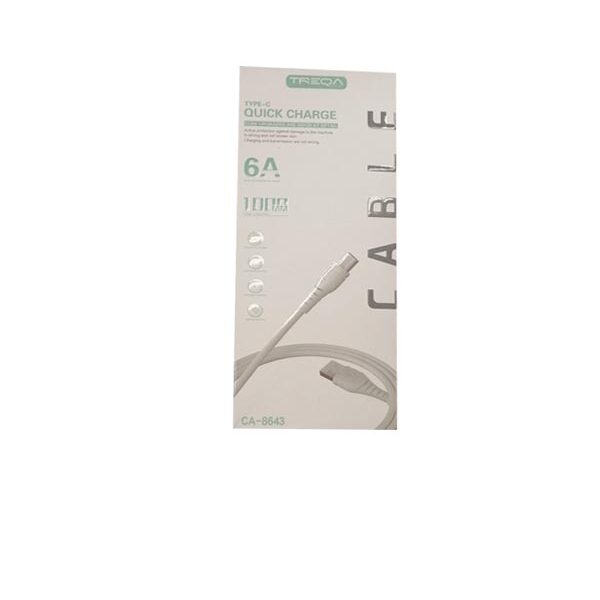 Treqa Καλώδιο ταχείας φόρτισης CA-8643 type-c 1m 6A