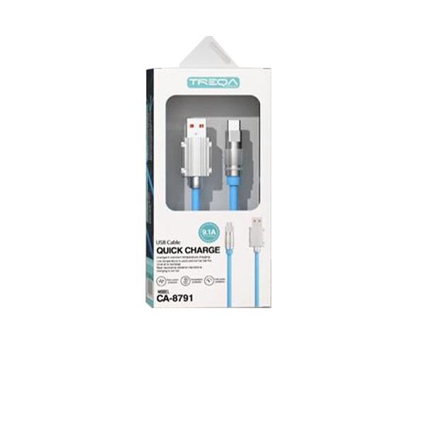 Treqa Καλώδιο ταχείας φόρτισης CA-8791 micro 1m 9,1A