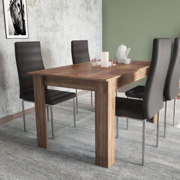 Τραπέζι "LINE" σε χρώμα καρυδί 140x80x75