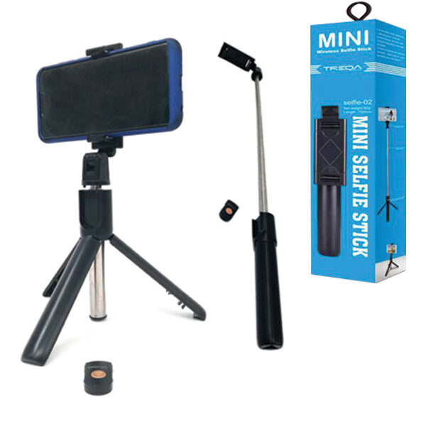 Treqa Selfie-04 πτυσσόμενο με τρίποδο και φλας σύνδεση bluetooth 80cm