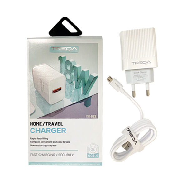Treqa Φορτιστής usb adapter 18W CS-632 | micros