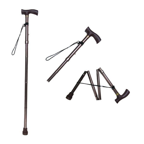 Σπαστό επεκτεινόμενο μπαστούνι βάδισης με λαβή Τ