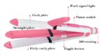 Ισιωτική μαλλιών - 3in1 - KM-1213 - Multistyler - Kemei - Pink/White - Image 2
