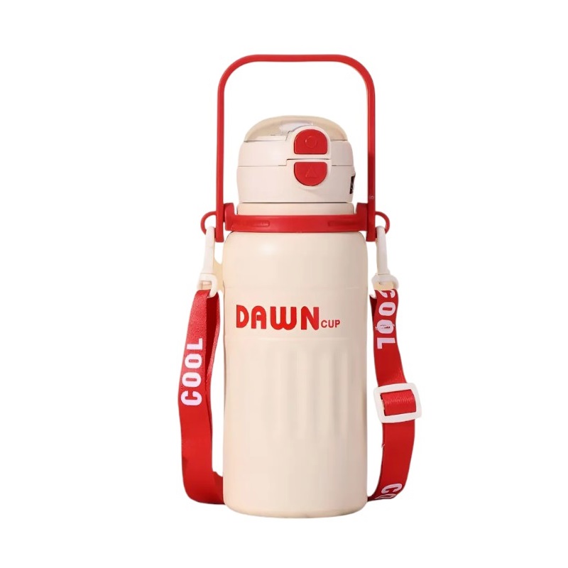 312581-4 Φορητό παγούρι-θερμός - 800ml - 312581 - Red/Beige - Image 1