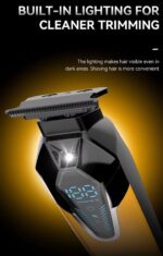 Κουρευτική μηχανή με φωτισμό LED - KM-1572 - Kemei - Image 2