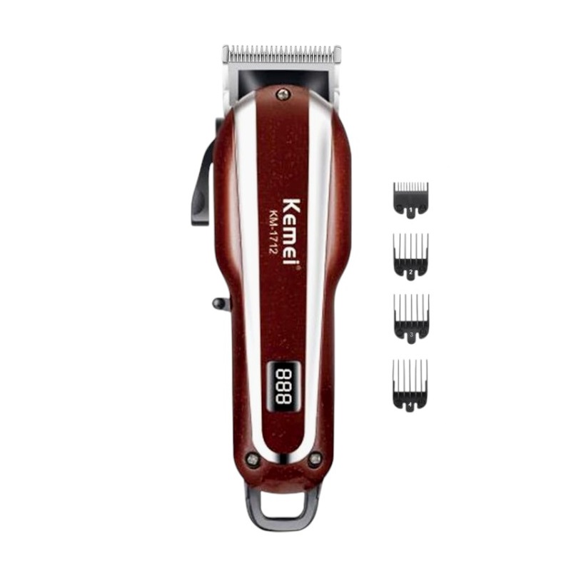 317123_r Κουρευτική μηχανή - KM-1712 - Kemei - Red - Image 1