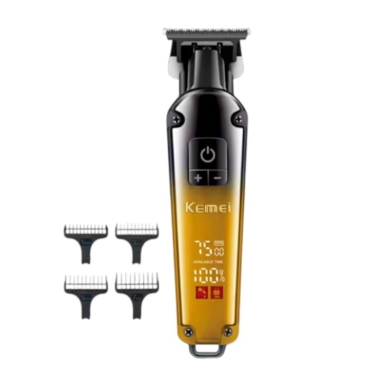 318663-2 Κουρευτική μηχανή - KM-1866 - Kemei - Gold - Image 1