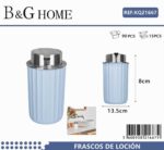 Θήκες κρεμοσάπουνου Dispenser πλαστικές - Σετ 5pcs - Light Blue - 21667 - Image 2
