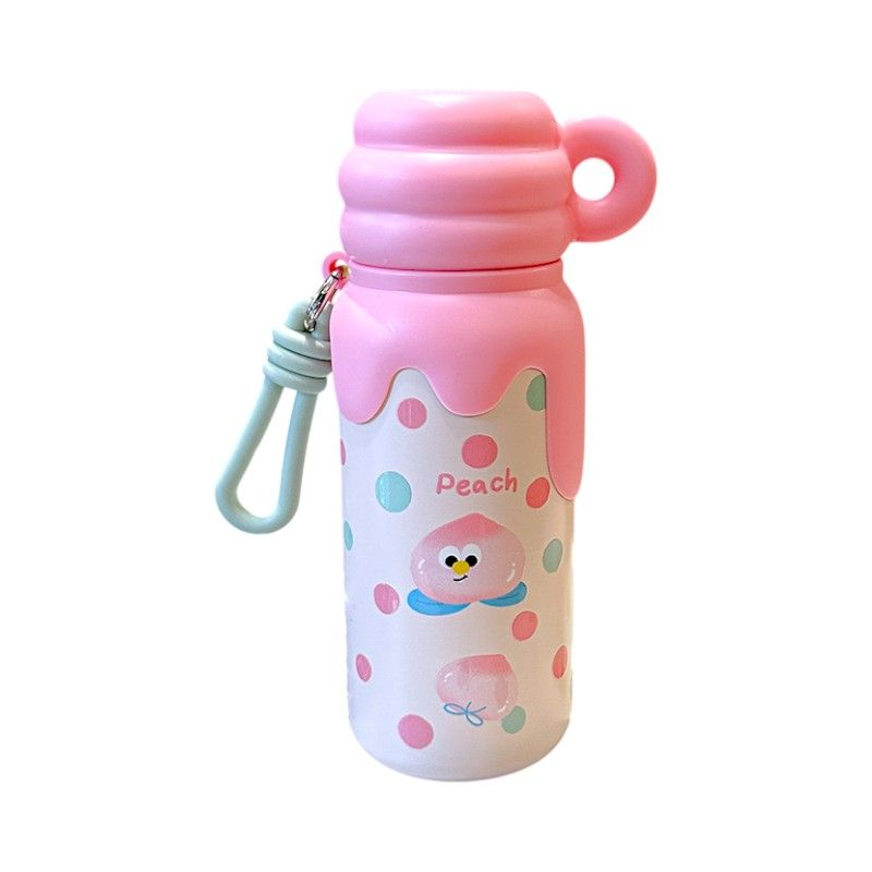 340908-2 Παιδικό παγούρι-θερμός με κούπα - 420ml - 340908 - Pink - Image 1