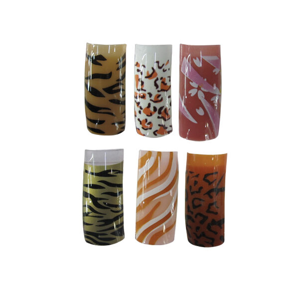 Τεχνητά νύχια σετ 12 τεμχ με κόλα & λίμα